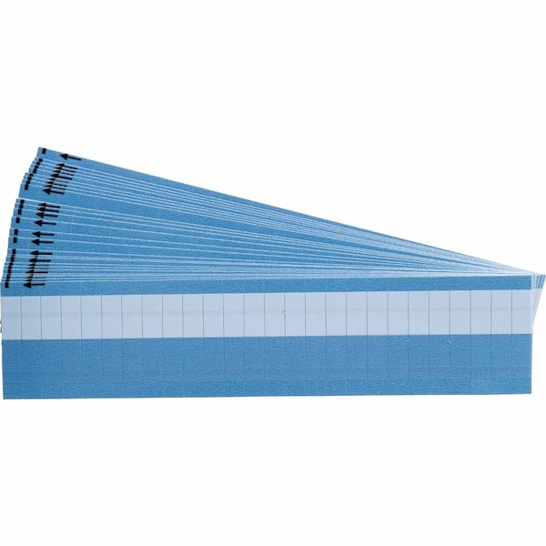 Write-On Self-Lam Vinyl Lbls 0.75in H x 0.344in W WT/CL 25/PK